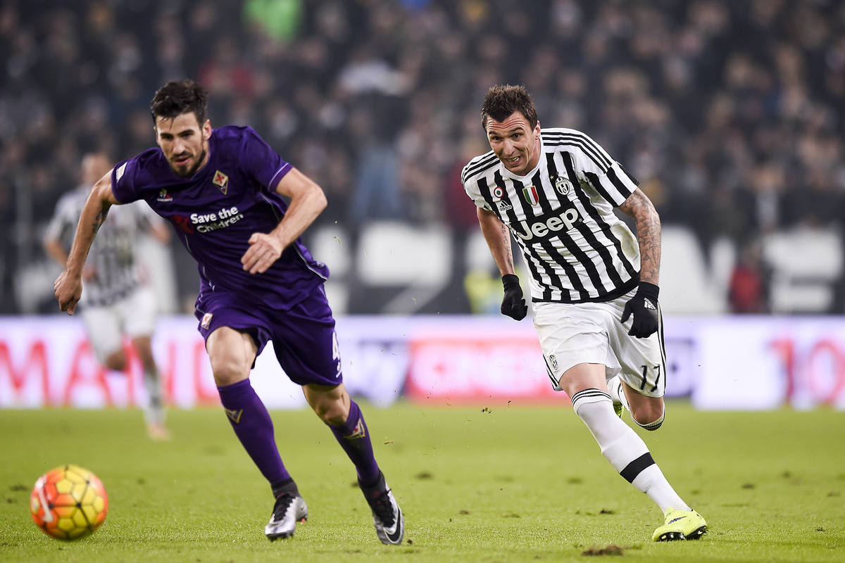 Juventus-Fiorentina 3-1: rigore Ilicic al 3', Cuadrado al 6', Mandzukic all'80', Dybala al 91'