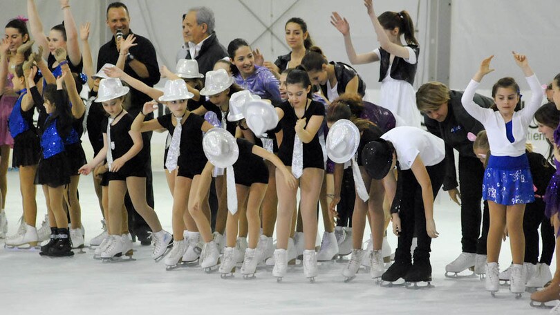 Festa sul ghiaccio all'Ice Park di Frascati