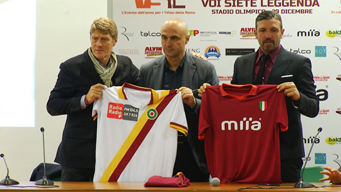 "Voi Siete Leggenda": presentato l'evento dedicato ai tifosi della Roma