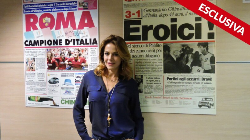 Roma, Claudia Gerini: «Un gelo quell’Olimpico senza tifosi!»