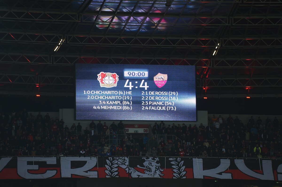 Calcio, Bayer Leverkusen-Roma candidata come gara dell'anno
