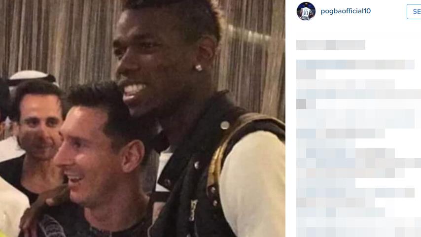 Calciomercato Juve: Pogba, foto con Messi "The best"...Tifosi preoccupati
