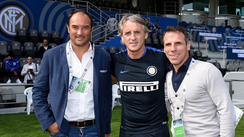 Mancini riabbraccia Zola e Casiraghi a Doha