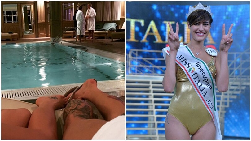 Miss Italia, calcio che passione: Sabatini con un calciatore misterioso...