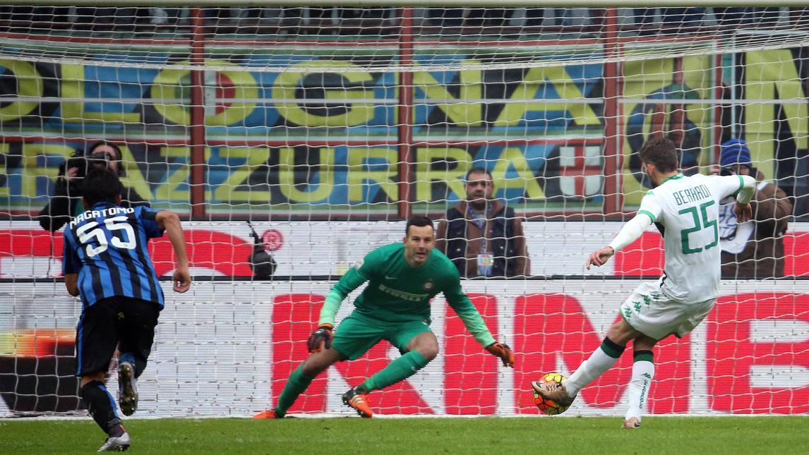Serie A, Inter-Sassuolo 0-1: beffa Mancini, Berardi-gol al 95'!