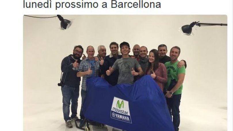MotoGp, Valentino Rossi su Twitter: «Bella la nuova M1!»