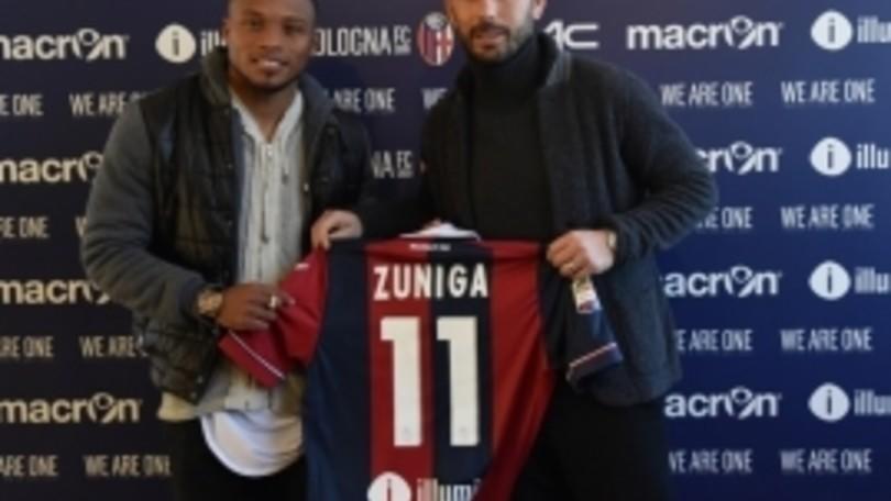 Serie A Bologna, Zuniga: «Non vedo l'ora di cominciare»