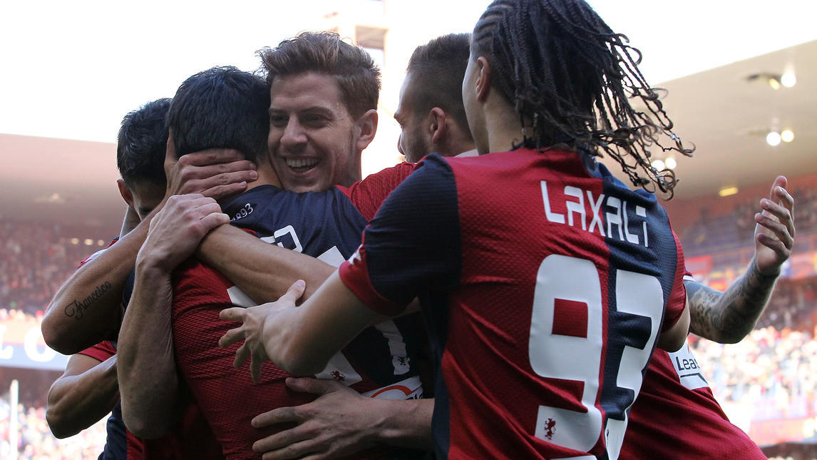 Genoa-Palermo 4-0, poker rossoblù e super Pavoletti 