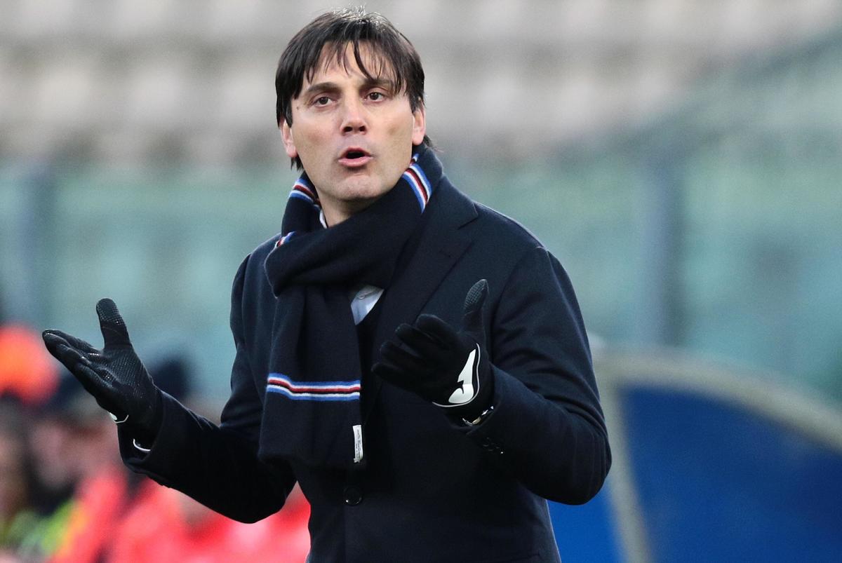 Serie A Sampdoria, Montella: «Napoli? Spero sia una brutta partita»