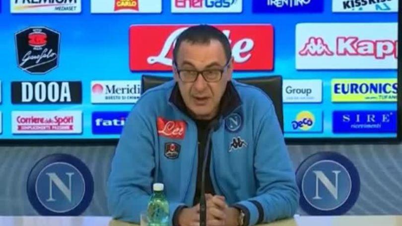 Sarri: "Contento che Mancini abbia accettato scuse"