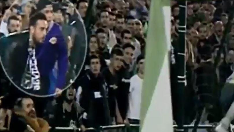 Cristiano Ronaldo, ecco il video dello sputo del tifoso del Betis