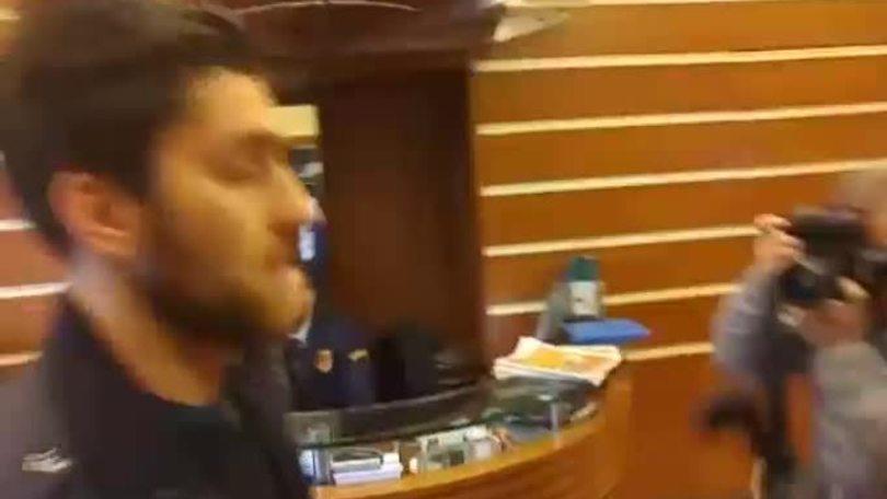 L'arrivo di Zukanovic per le visite mediche