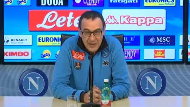 Sarri: "Noi da scudetto? Spero che Renzi sia un intenditore"