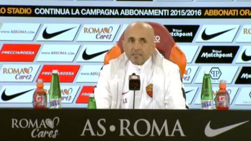 Spalletti: "Dzeko out e Totti non è al meglio"