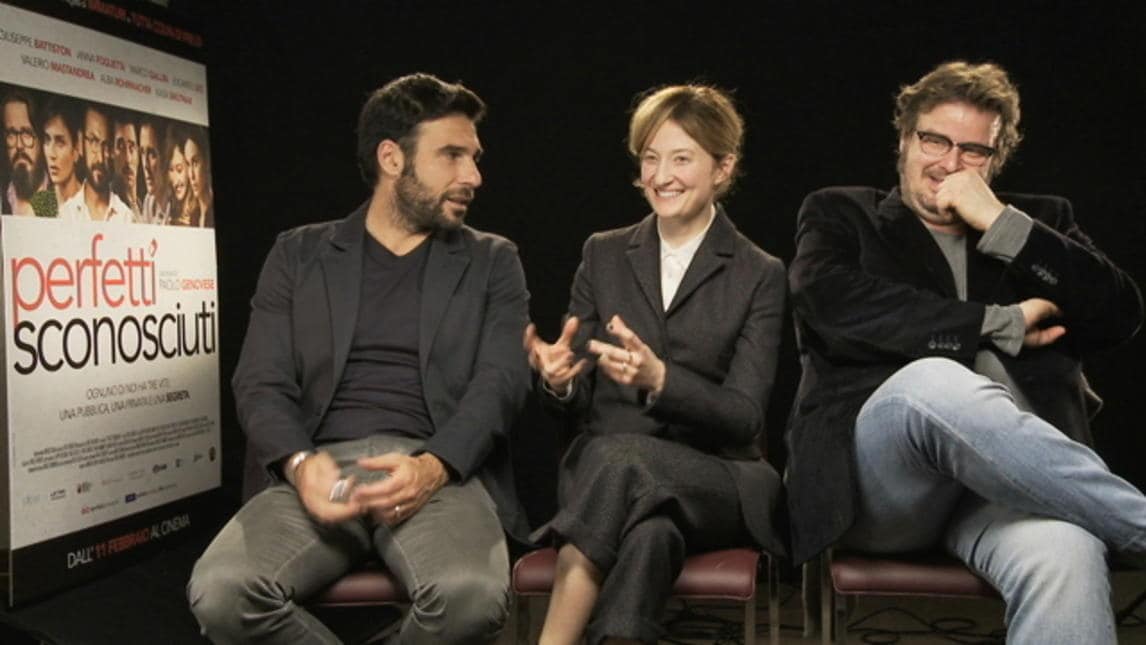 Perfetti sconosciuti - Intervista a Edoardo Leo, Giuseppe Battiston e Alba Rohrwacher