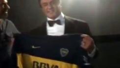 Sylvester Stallone con la maglia del Boca Juniors