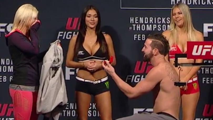 La proposta di matrimonio del "guerriero" UFC