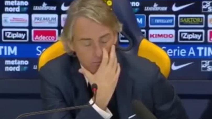 Mancini: "Oggi abbiamo dormito"