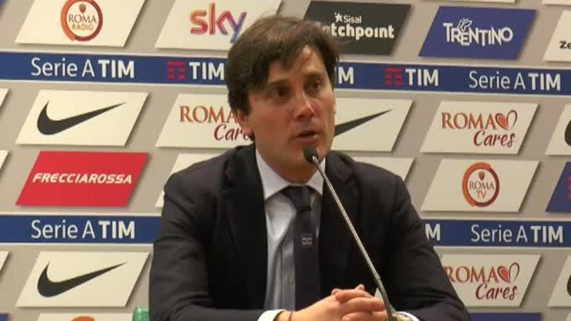 Montella: "La Roma non ha fatto più di noi"