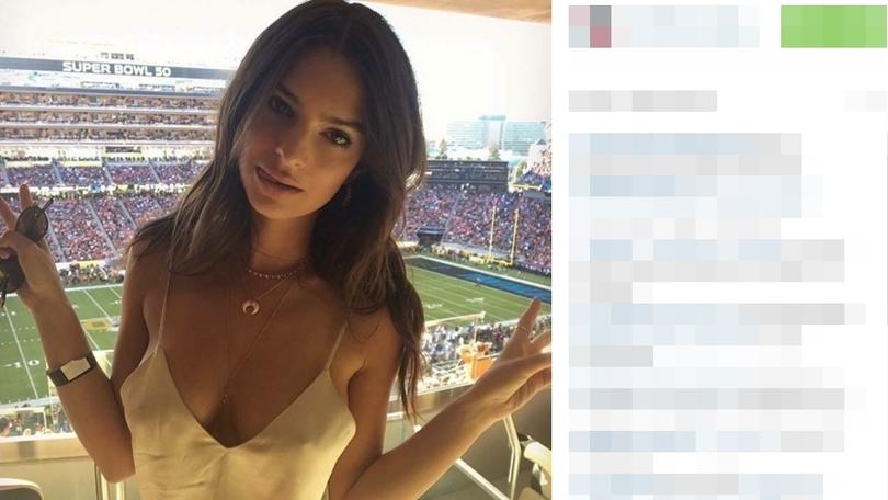 Emily Ratajkowski al Super Bowl... sotto il vestito, niente!