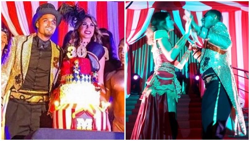 Melissa Satta e Boateng, che danze alla festa in maschera!