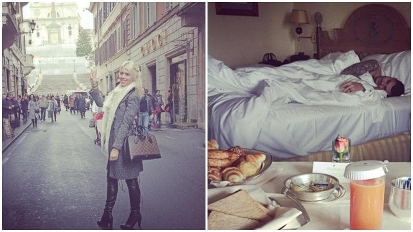 Wanda Nara e Mauro Icardi: nottata romantica a Roma
