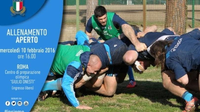 Rugby, porte aperte al raduno della Nazionale