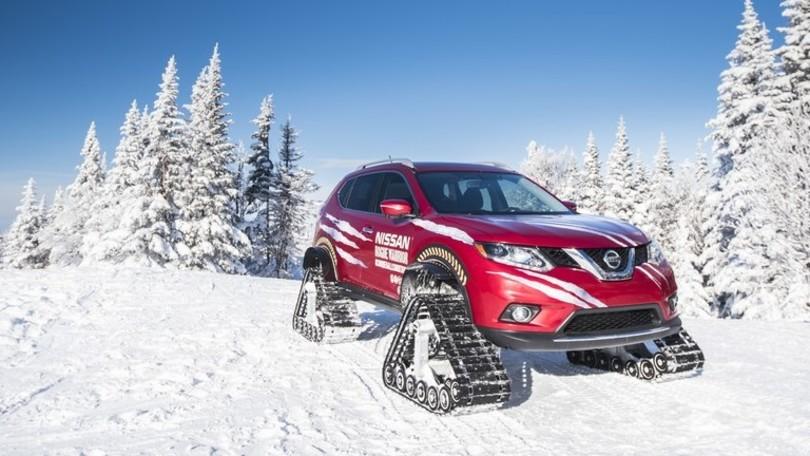 Nissan Rogue Warrior, l'X-Trail coi cingoli sfida la neve