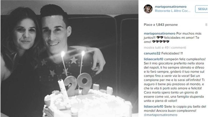 Il Napoli fa gruppo prima della Juve alla festa di Callejon