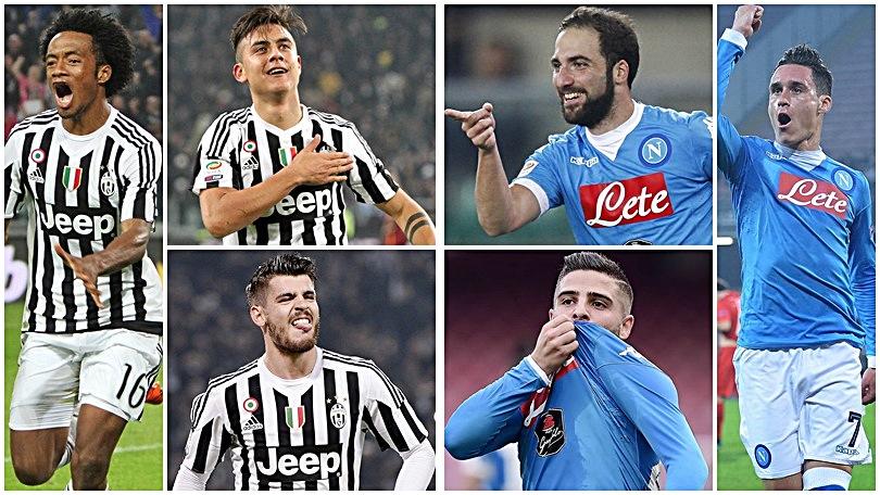 Juventus-Napoli, attacco a confronto: vota il più forte
