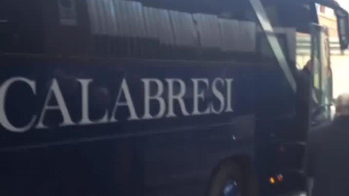 La Roma in partenza per Carpi