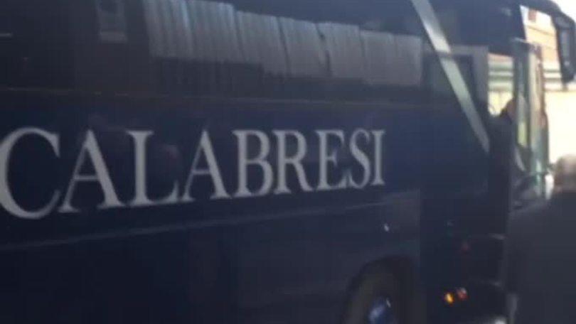 La Roma in partenza per Carpi