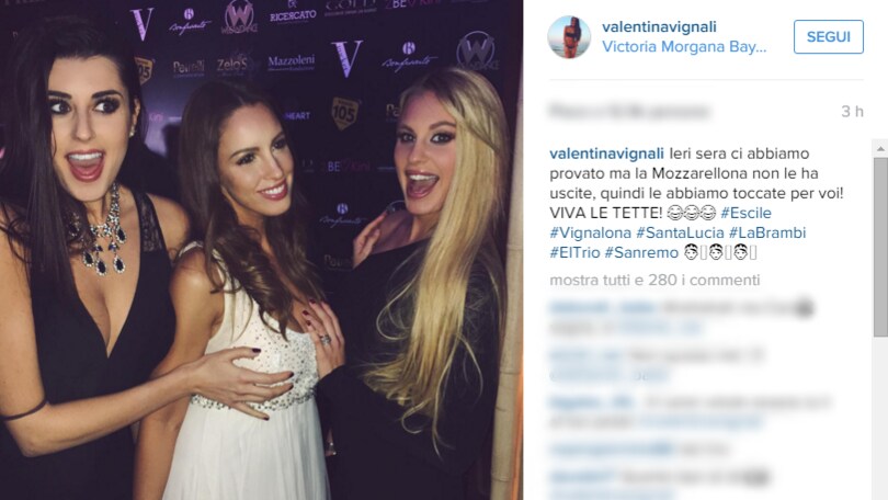Vignali, Javorcekova e Brambilla hot a Sanremo