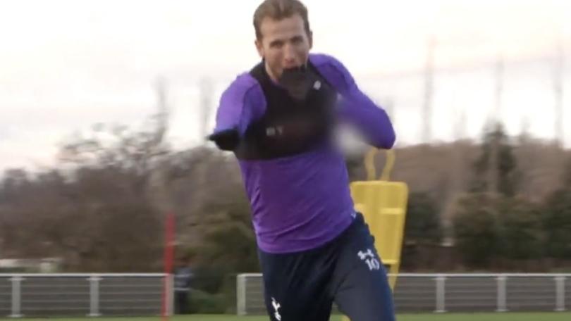Harry Kane segna e si esalta così in allenamento