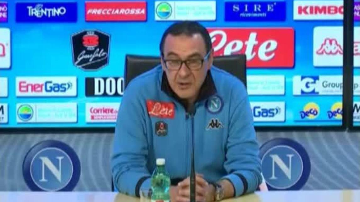 Sarri: "Io non firmo per il pari"