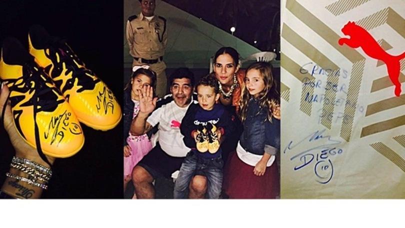 «Grazie di essere napoletano». Il regalo di Maradona a Reina!