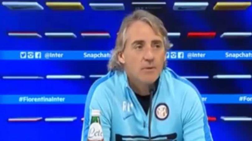 Mancini: "Commenti arbitri? I giornalisti provocano"