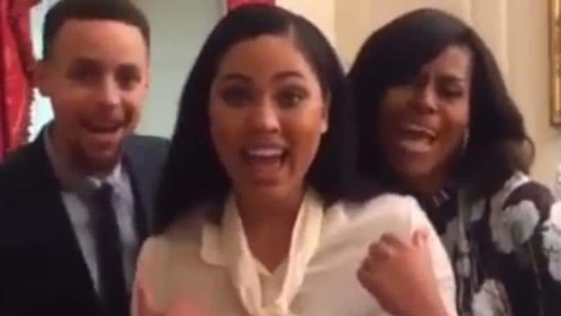 Steph Curry canta insieme a Michelle Obama