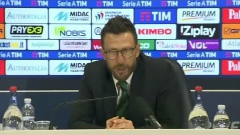 Di Francesco al giornalista: "Che cosa sei abituato a vedere"?