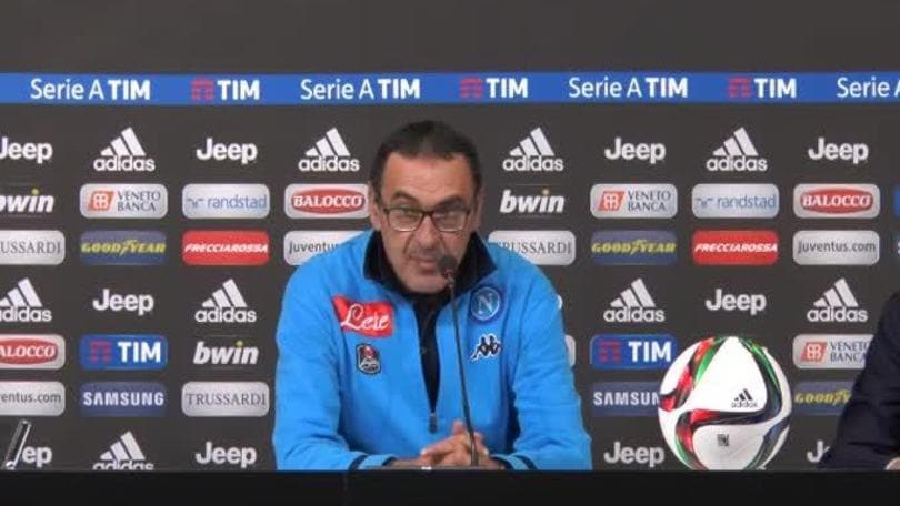 Sarri: "Giocato alla pari con la Juve"