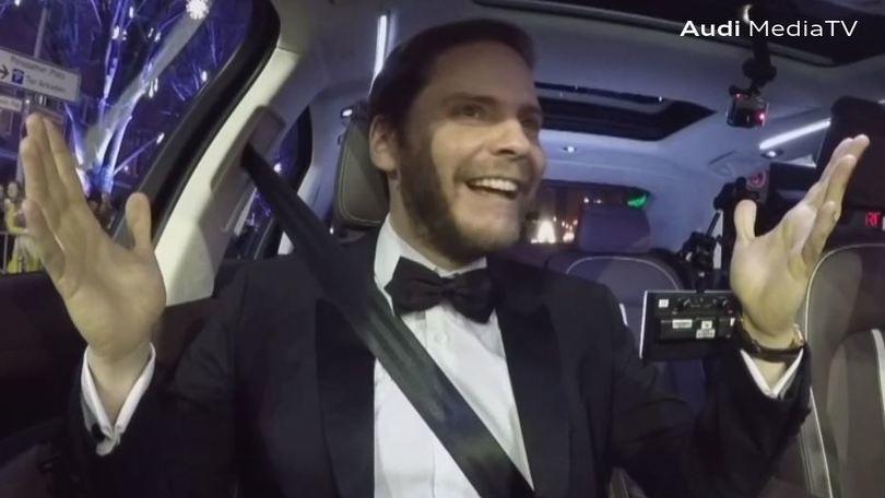 Il Lauda di Rush sul red carpet con l'Audi a guida autonoma