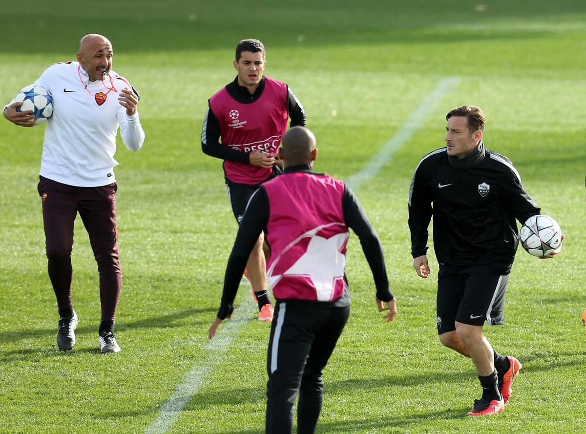 Champions League, Spalletti e Totti: che grinta per il Real Madrid