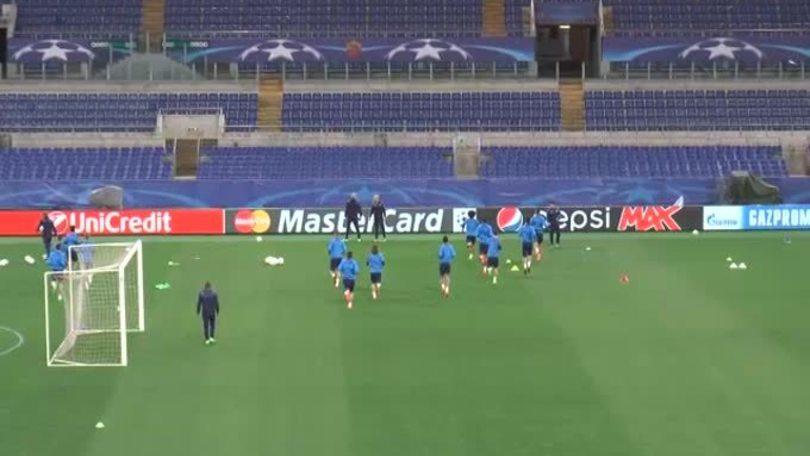 Il Real si allena all'Olimpico
