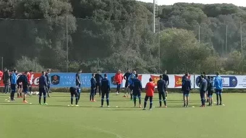 Il Napoli si prepara al Villarreal