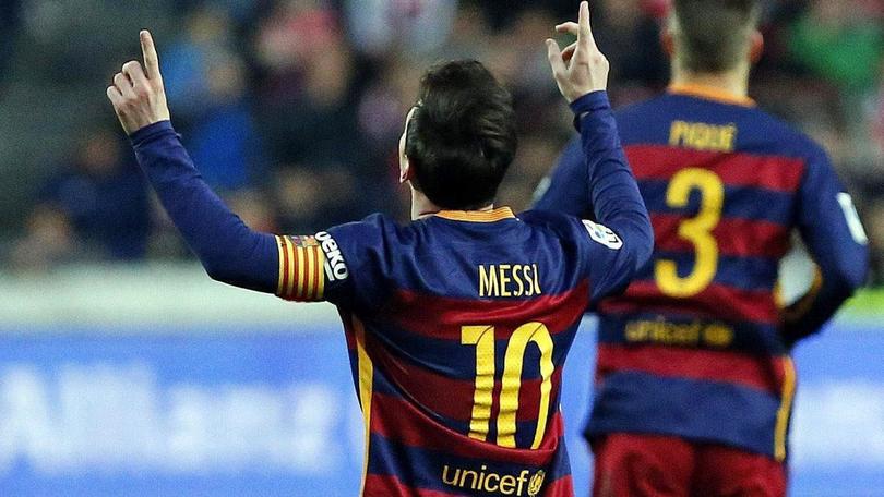 Liga, Sporting Gijon-Barcellona 1-3: Messi supera le 300 reti