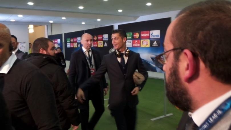 Cristiano Ronaldo lascia l'Olimpico da trionfatore