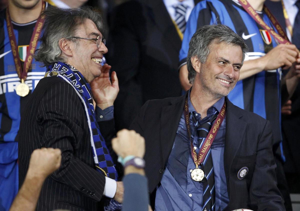 Inter, Moratti: «Mourinho a San Siro. E' la storia dei nerazzurri!»