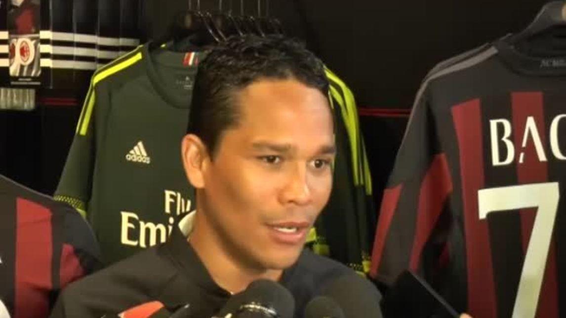 Bacca: "Battiamo il Napoli per Berlusconi"