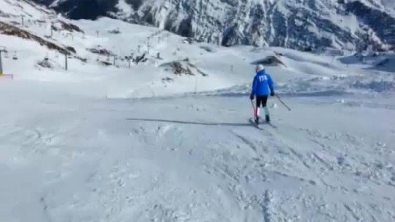 In pista con la Brignone