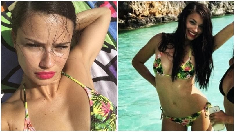 Adriana Lima sexy: relax su un'isola tropicale